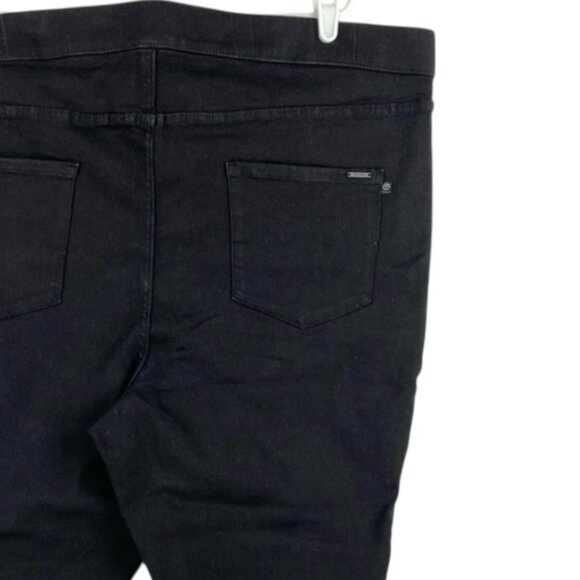 TAHARI Women's Ellie Pull-on Black Stretch Skinny Jeggings Plus Size 24W NWT - Picture 6 of 14